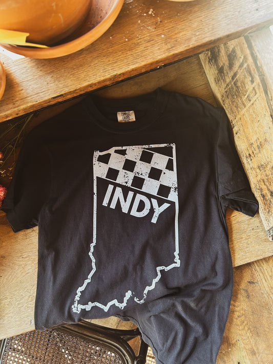 Indy Race Tee - Vintage Print Tee