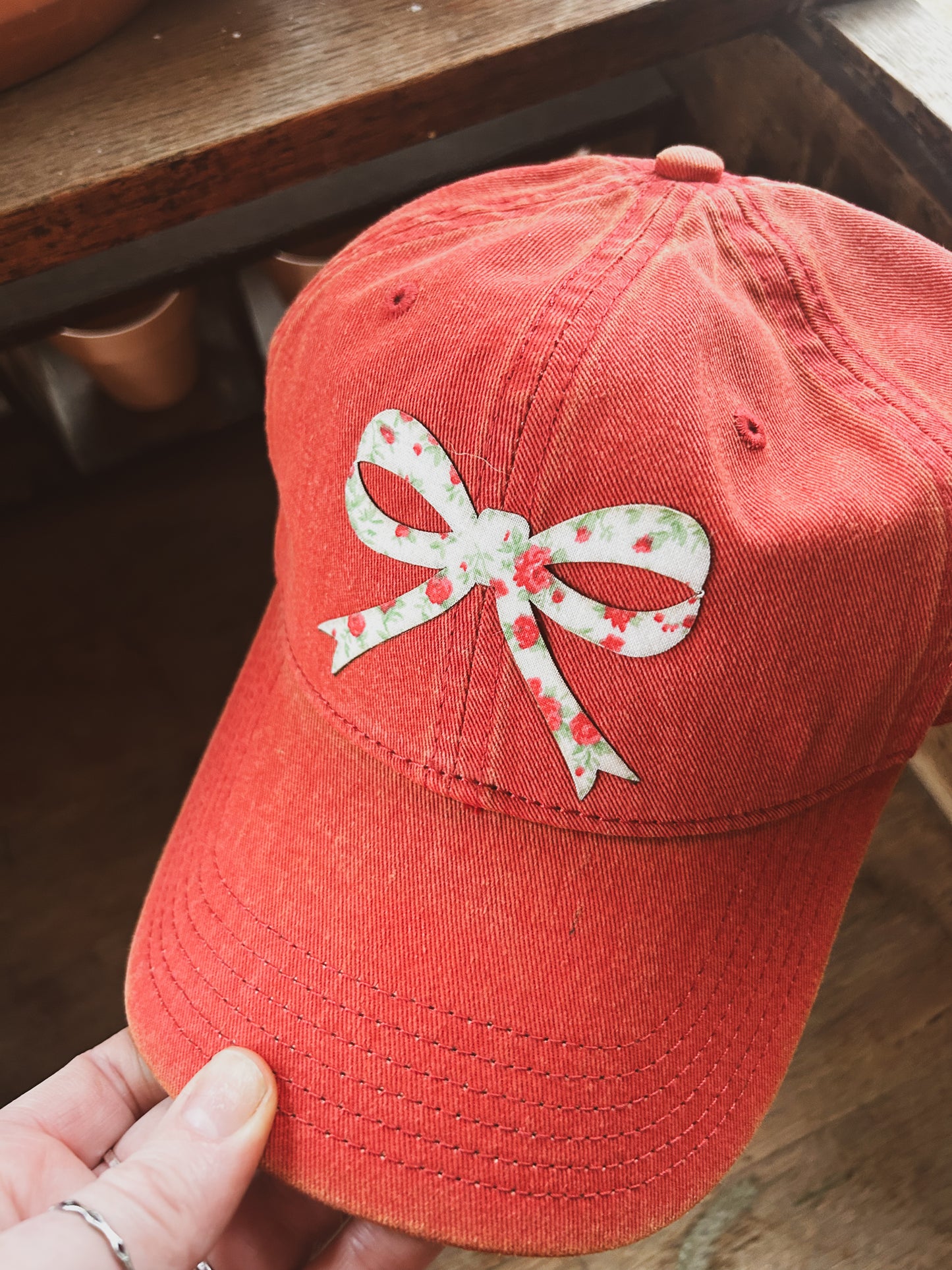 Rose Floral Bow Hat