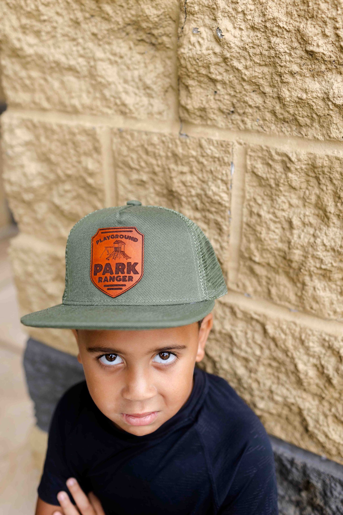 Playground Park Ranger Leather Patch Hat - Kids
