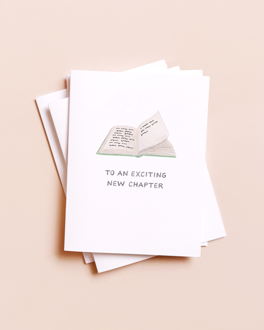 New Chapter Greeting Card — Blank Inside