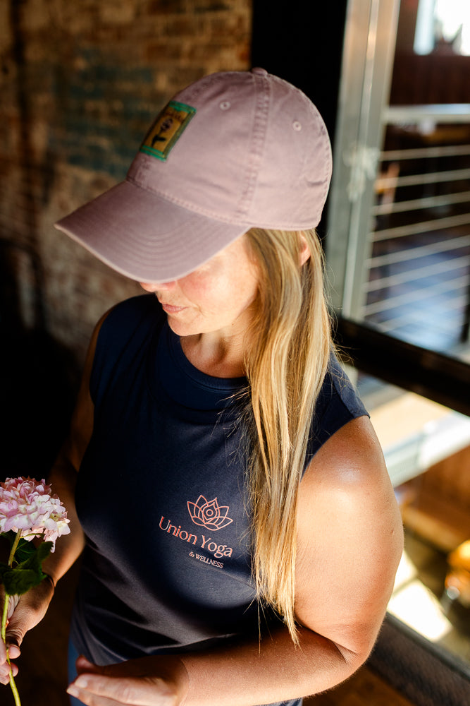 Indiana Peony Embroidered Patch Hat