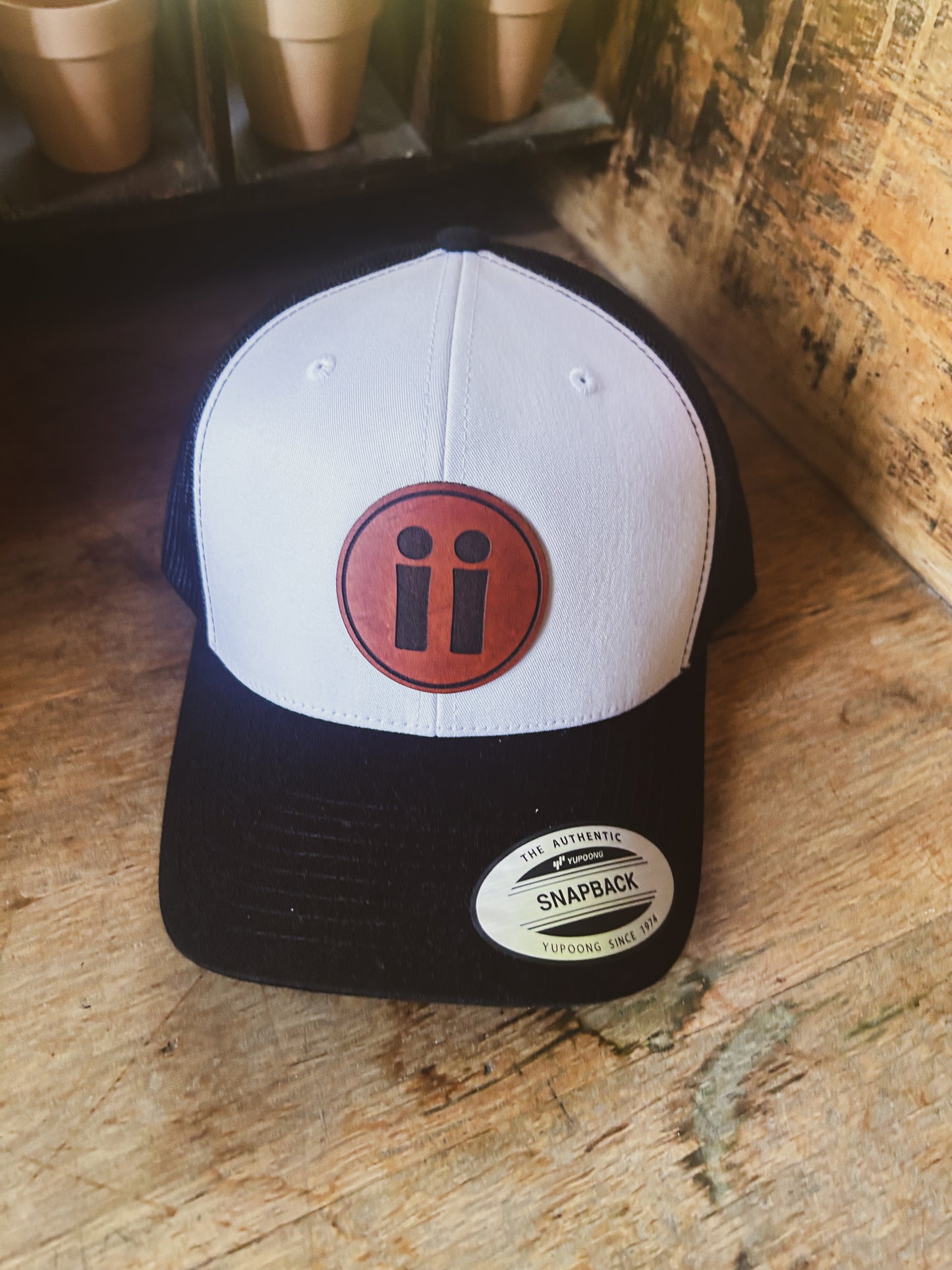 Custom Logo Leather Patch Hat - on Custom Hat Choice