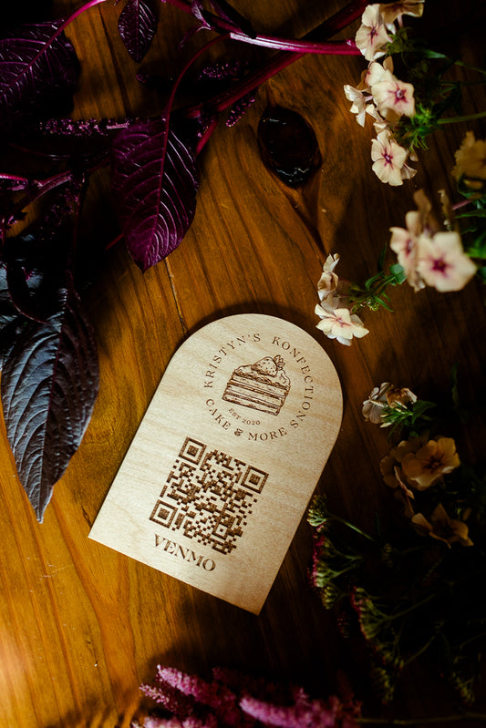 4x6 Arched QR Code Sign