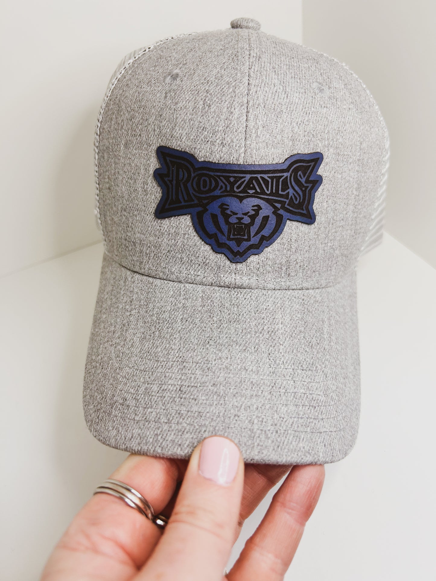 HSE Royals - Heather Gray Baseball Hat - Royals Patch