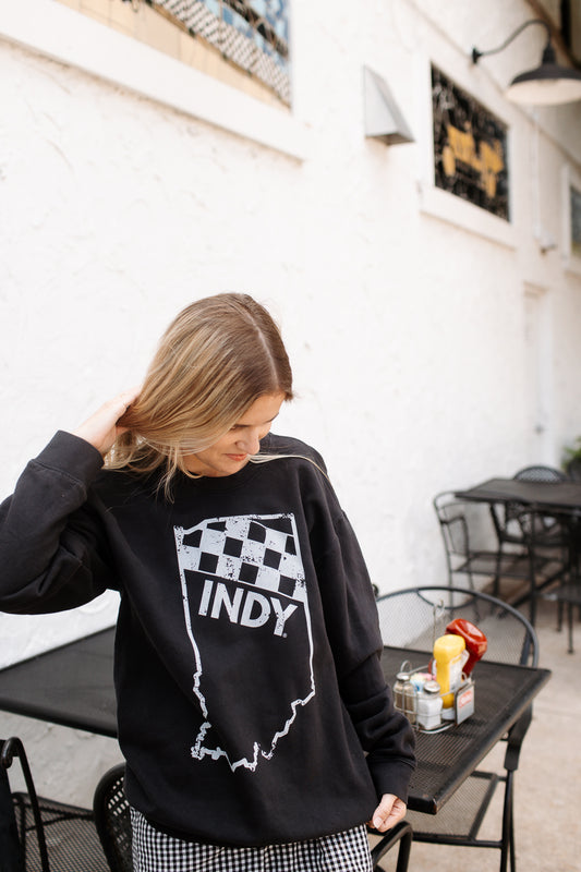 Indy Race - Vintage Print Sweatshirt