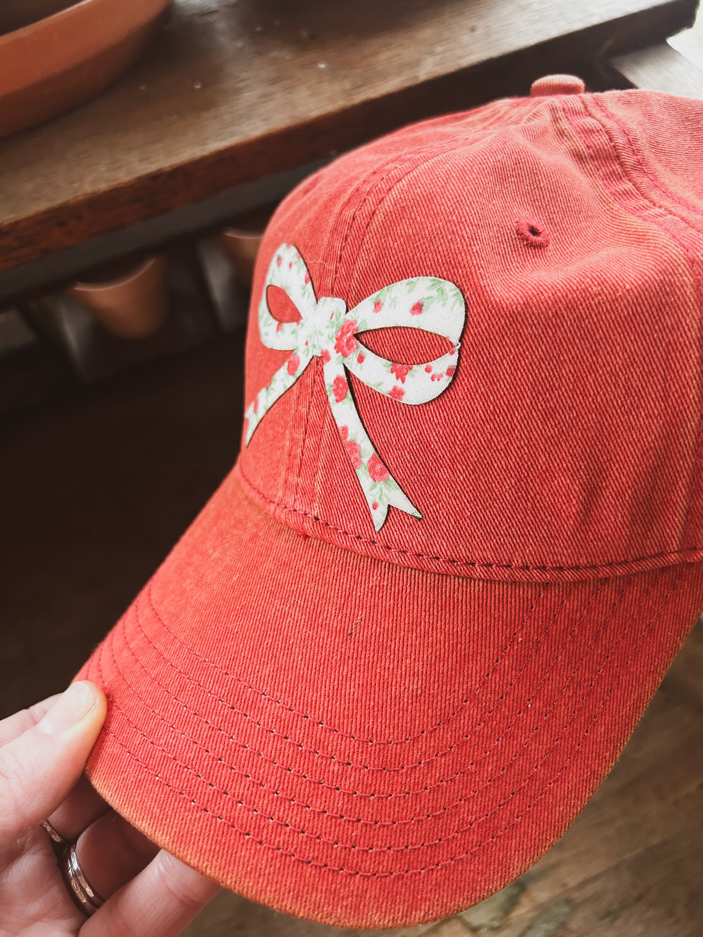 Rose Floral Bow Hat