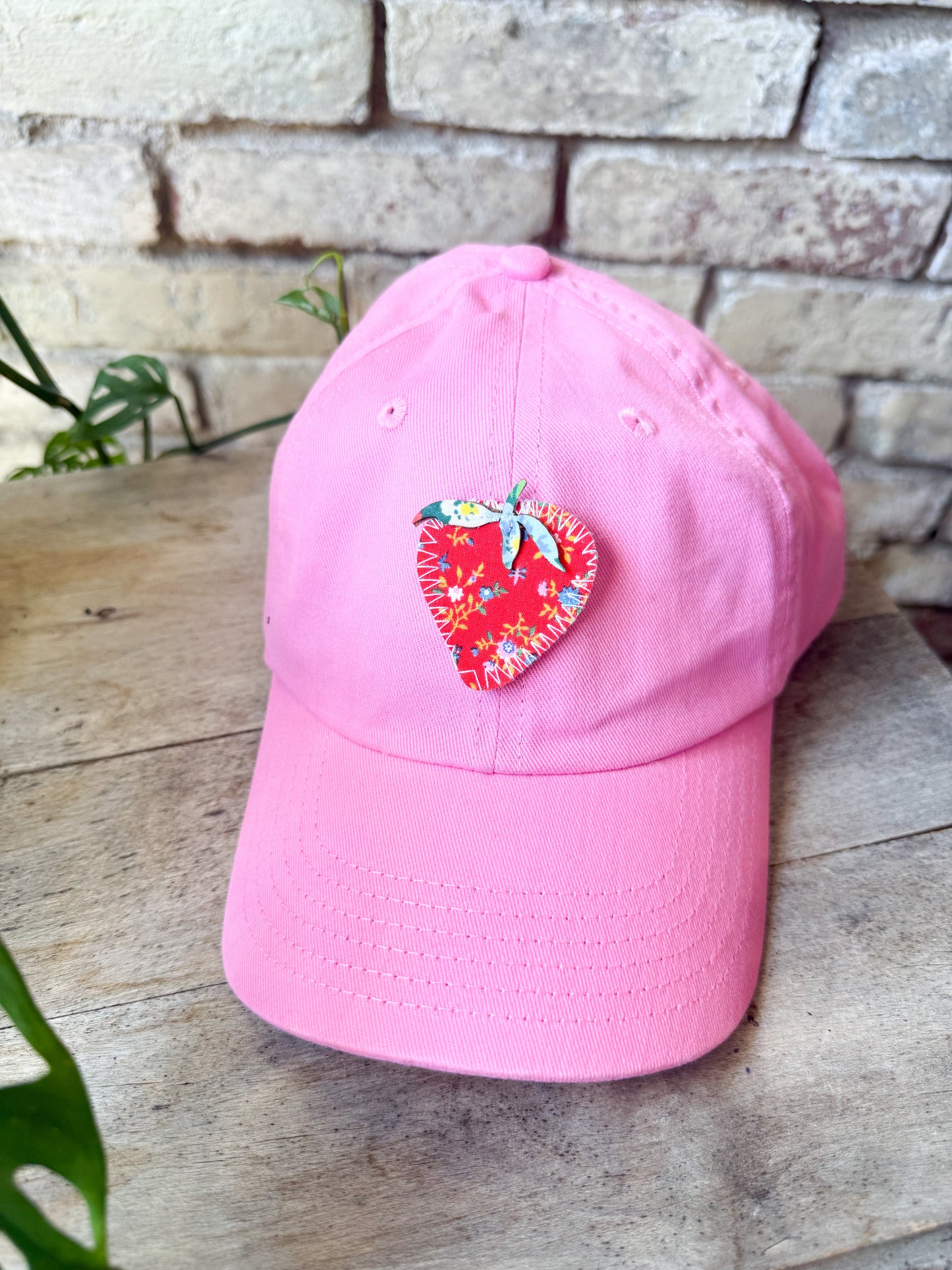Quilted Strawberry Kids Hat