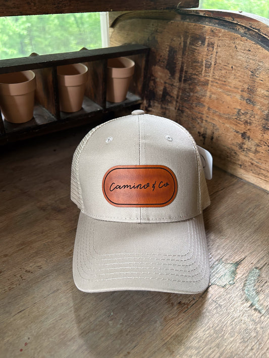 Custom Leather Patch Hat - KIDS Baseball Trucker