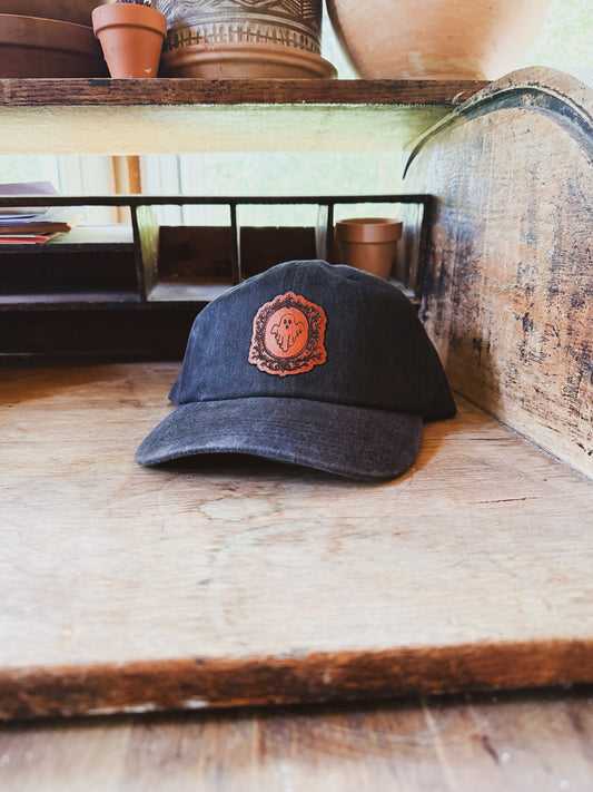 Ghost Frame Leather Patch Hat
