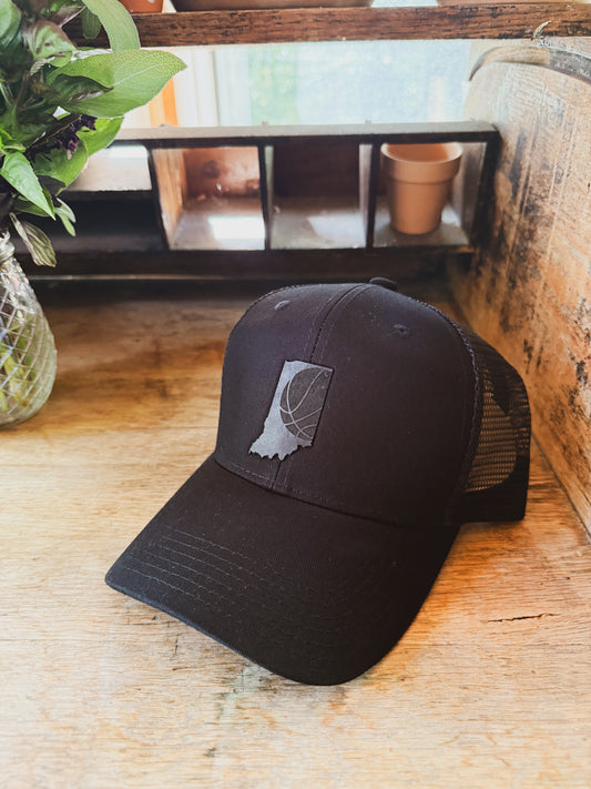 Indiana Basketball Patch on Baseball Hat