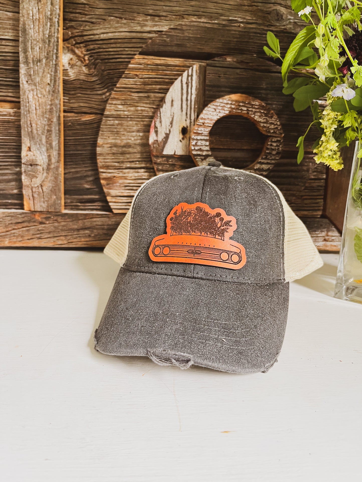 Custom Logo Leather Patch Hat