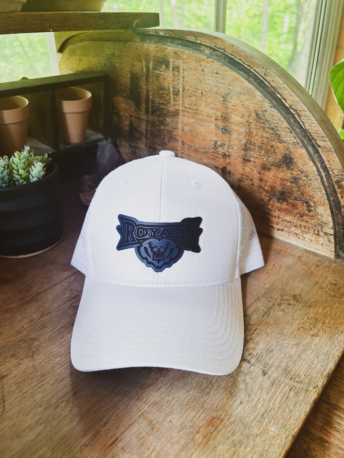 HSE Royals - White Baseball Hat - Royals Patch