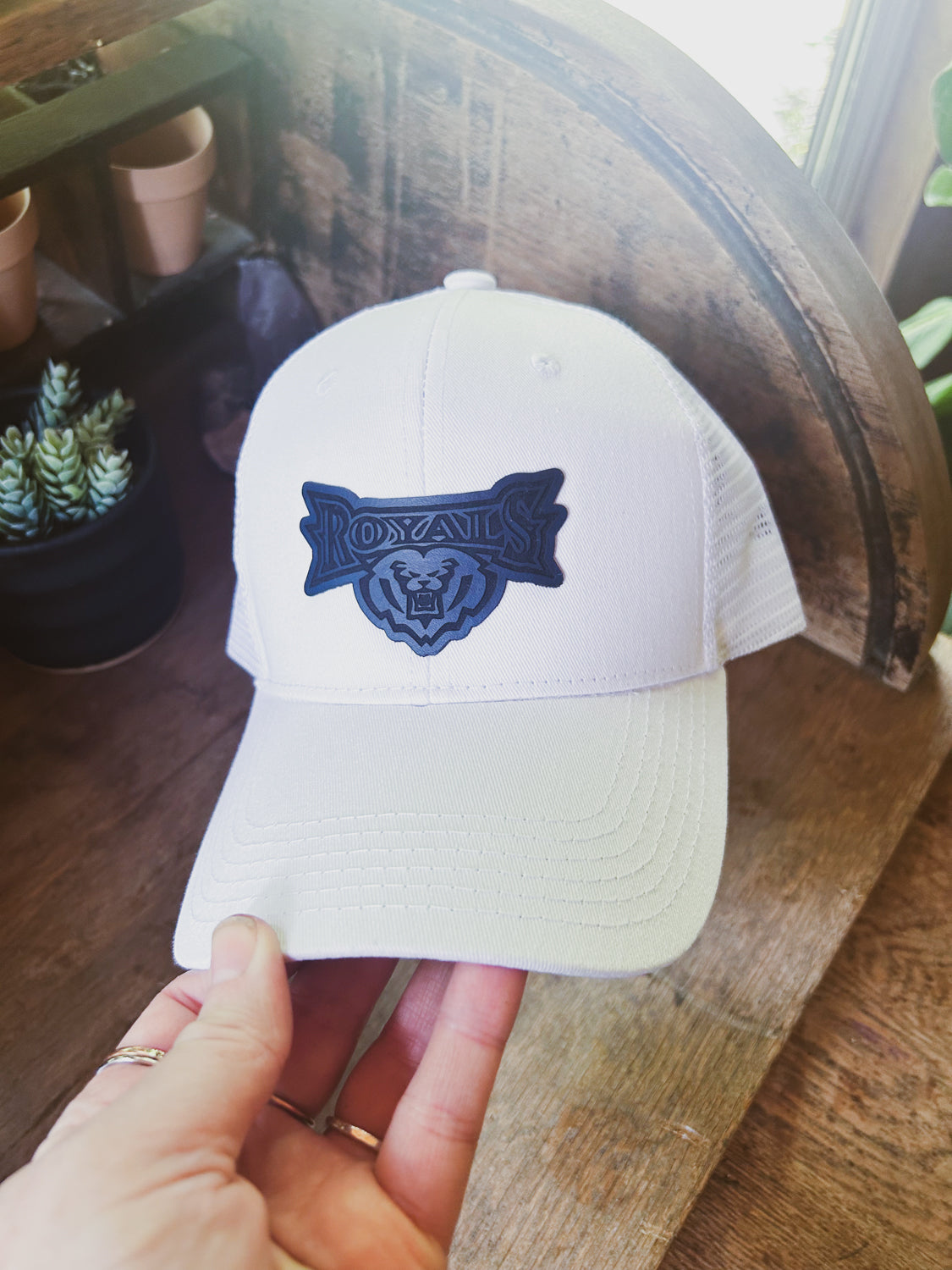 HSE Royals - White Baseball Hat - Royals Patch