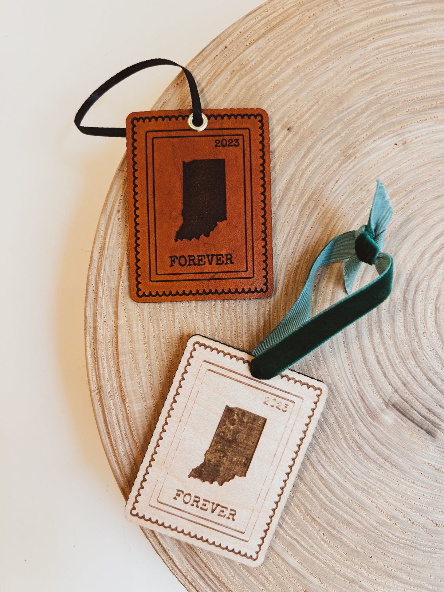 Indiana Stamp Ornament