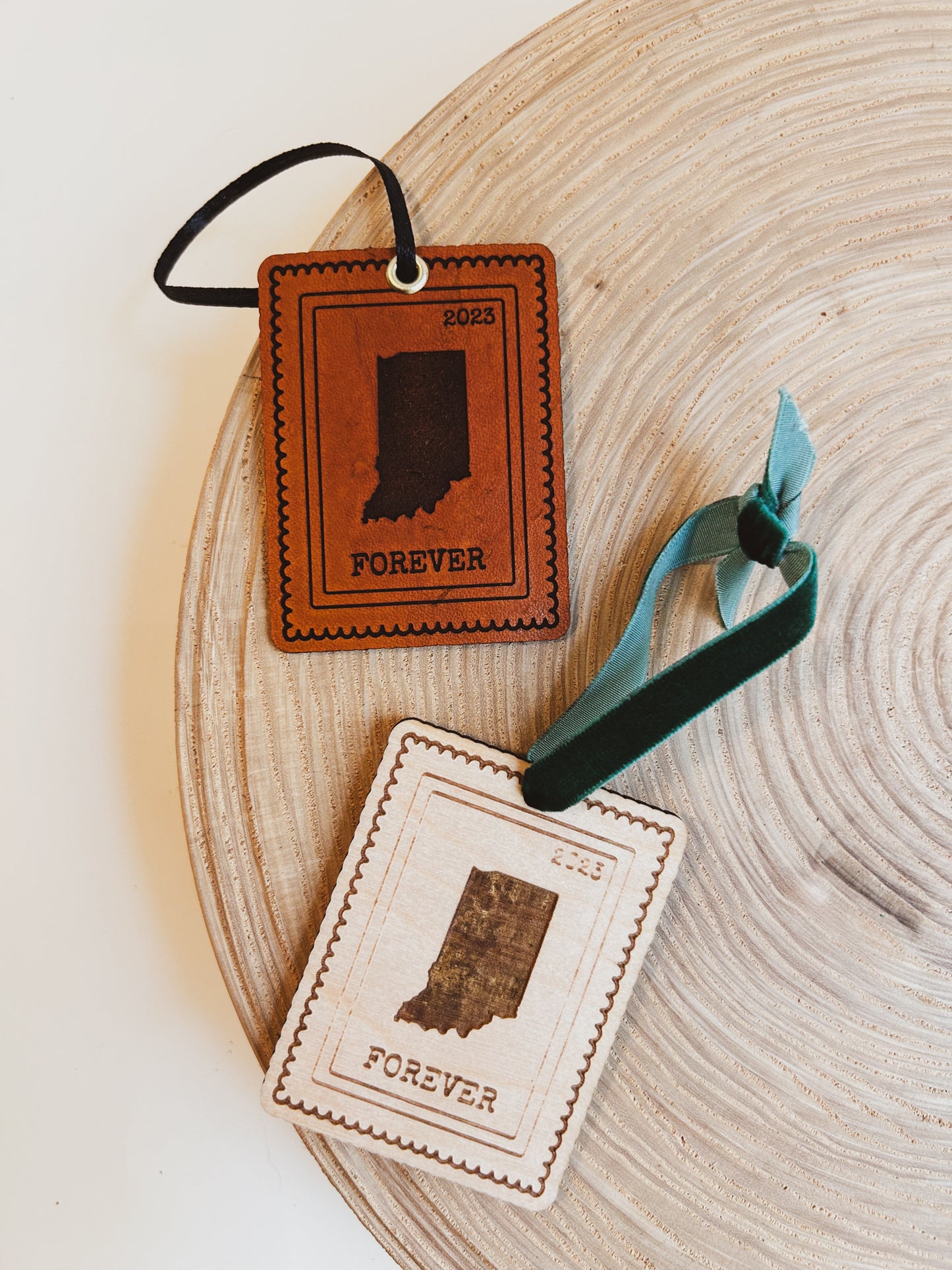 Indiana Stamp Ornament