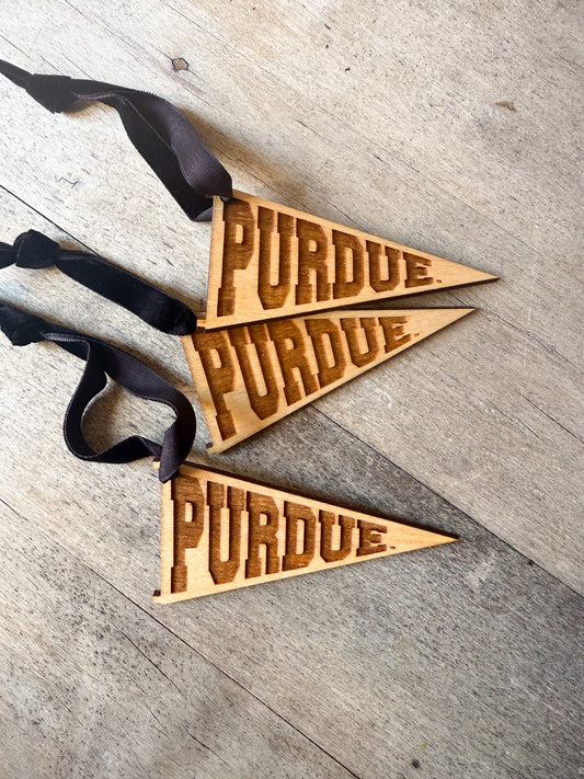 Purdue Pennant Ornament