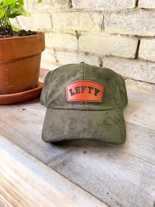Lefty Leather Patch Hat