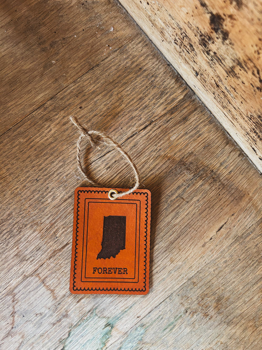 Indiana Stamp Ornament