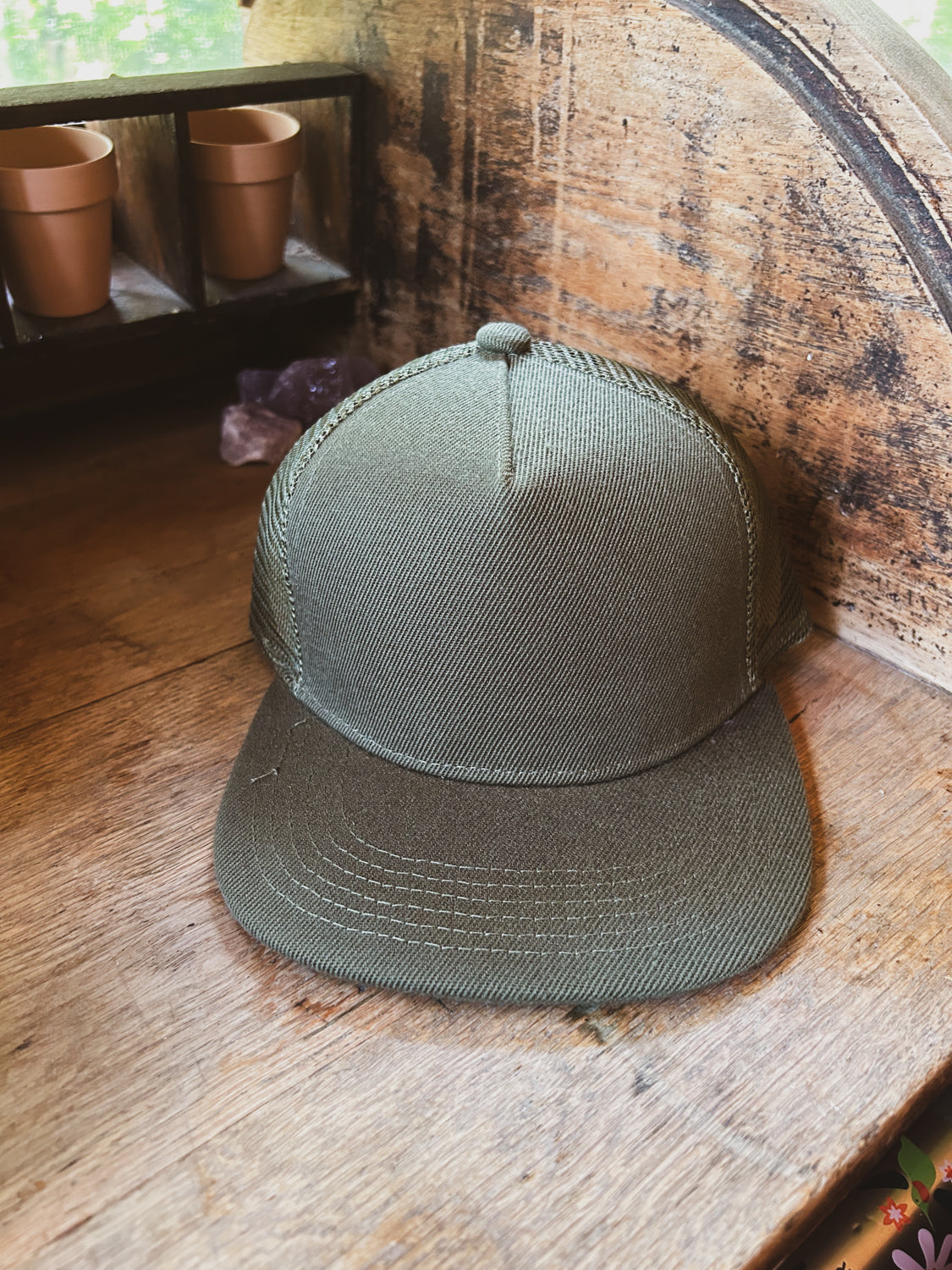 Custom Pet Sketch Leather Patch on Hat