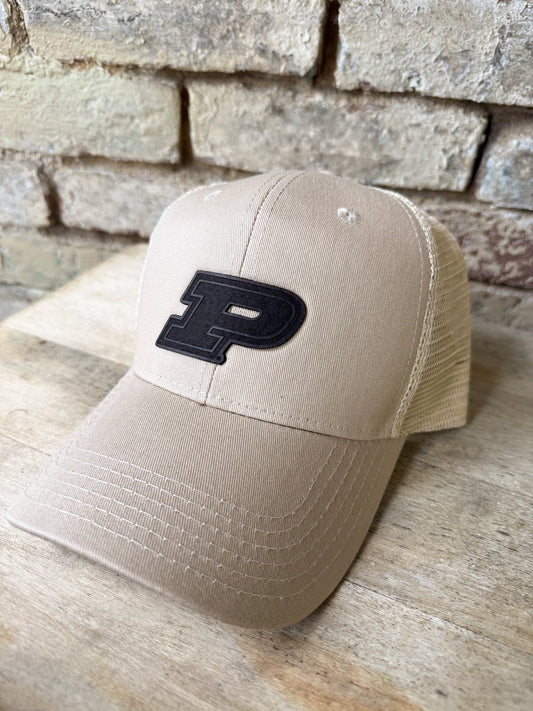 Purdue Motion P Leather Patch Hat – Classic Baseball Hat
