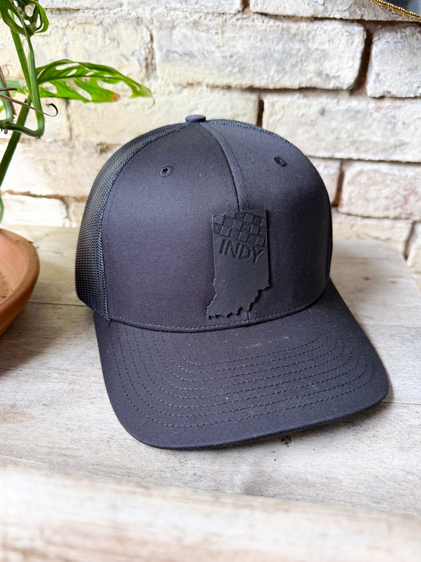 Indy Racing Black Patch on Richardson 112 Hat