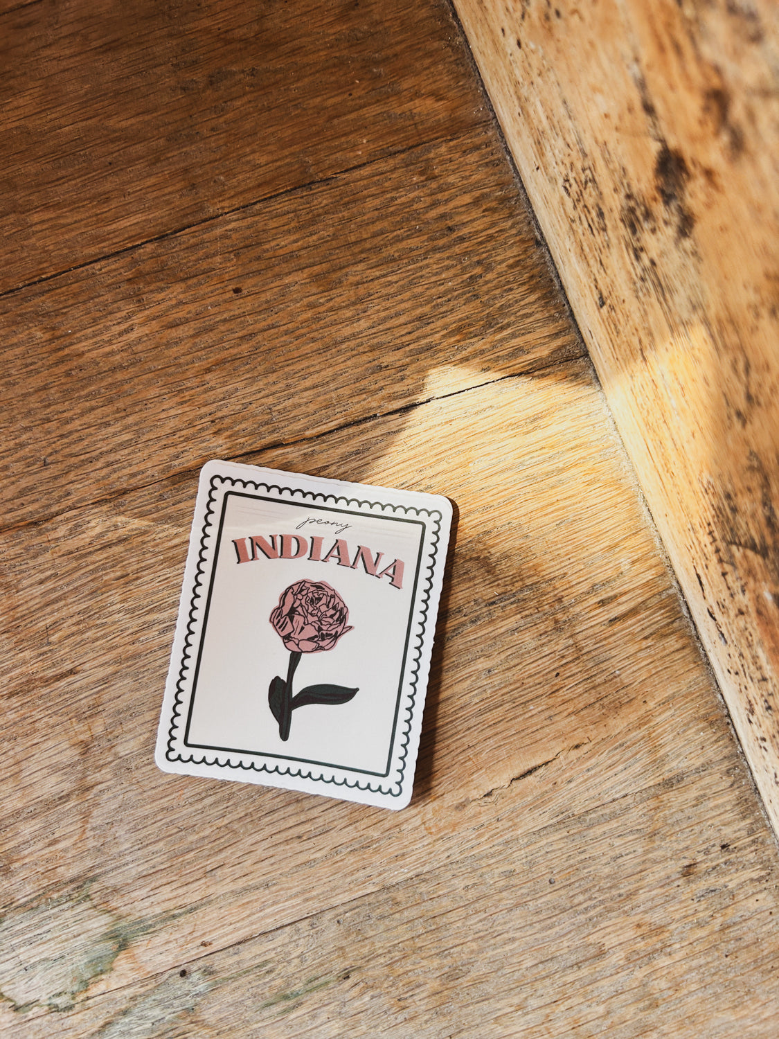 Peony Stamp Sticker