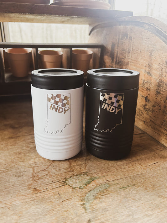 Indy Racing Stainless Can Koozie for 12oz Cans