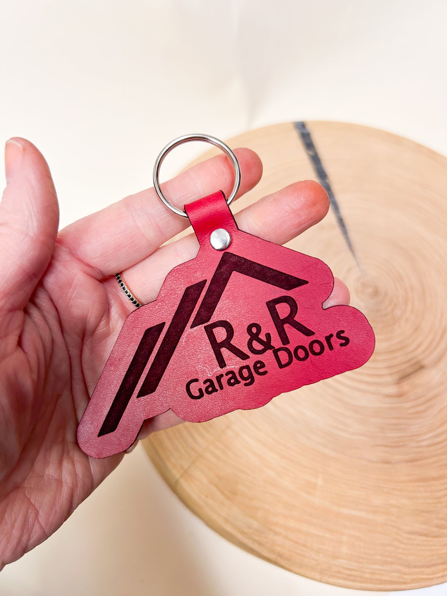 Custom Shaped Business Logo Keychain Sets