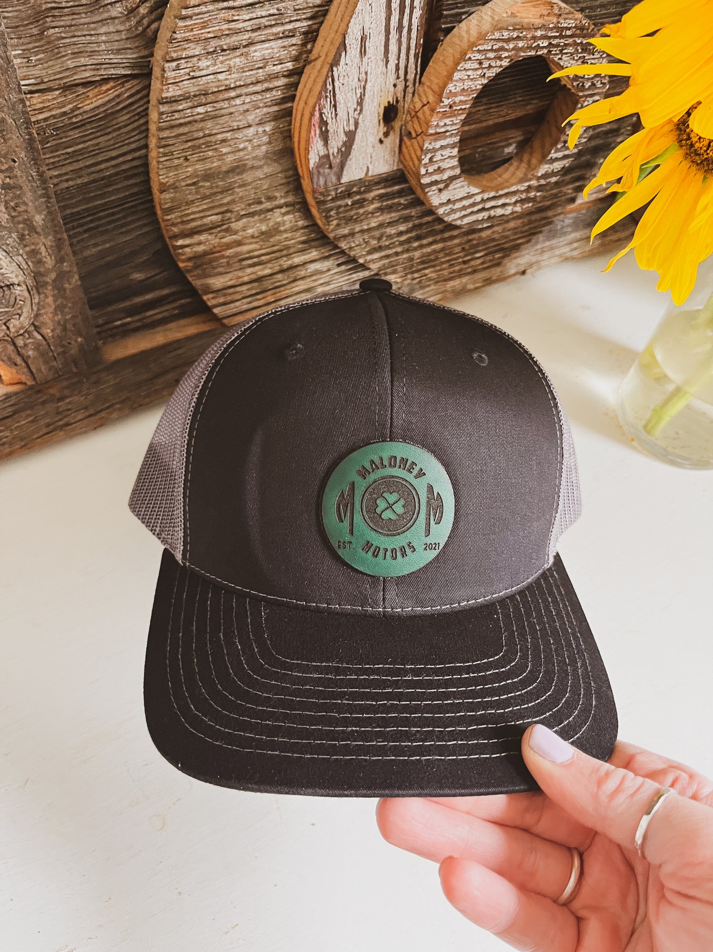 Custom Logo Leather Patch Hat