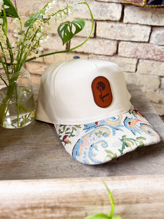 Oval Peony Patch Hat