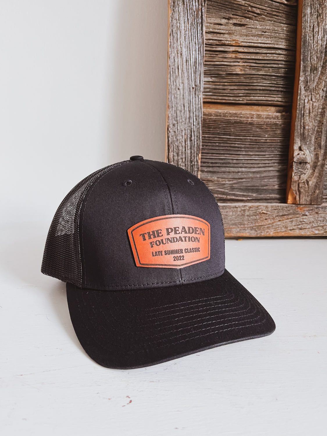 Custom Logo Leather Patch Hat - on Custom Hat Choice