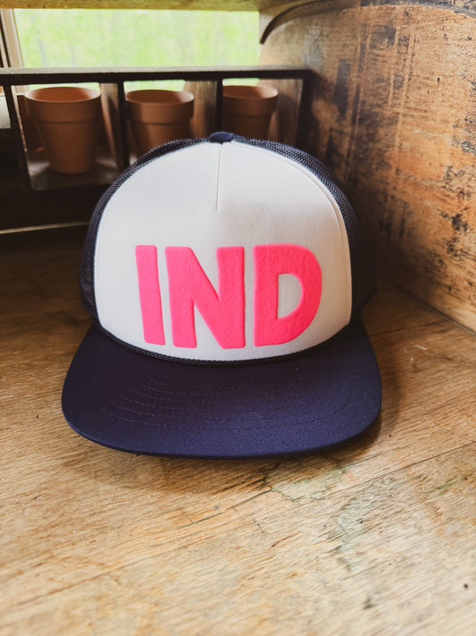 IND Hot Pink Foam Hat