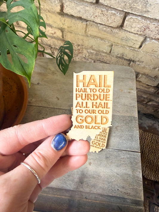 Indiana Hail Purdue Magnet