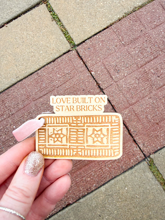 Noblesville Star Brick Ornament by Lindsey Head