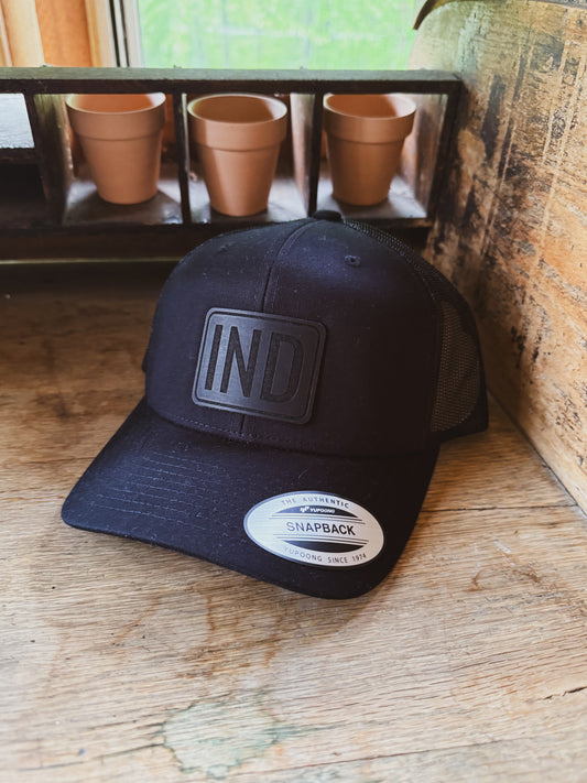IND Black Patch on Black Hat