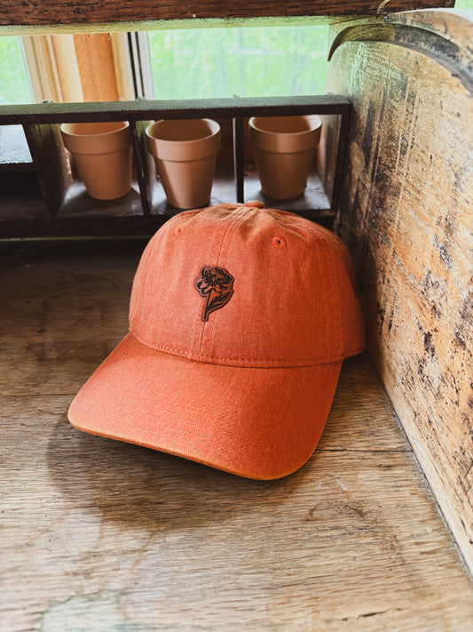 Orange Peony Hat