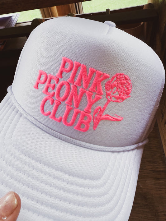 Pink Peony Club Hat