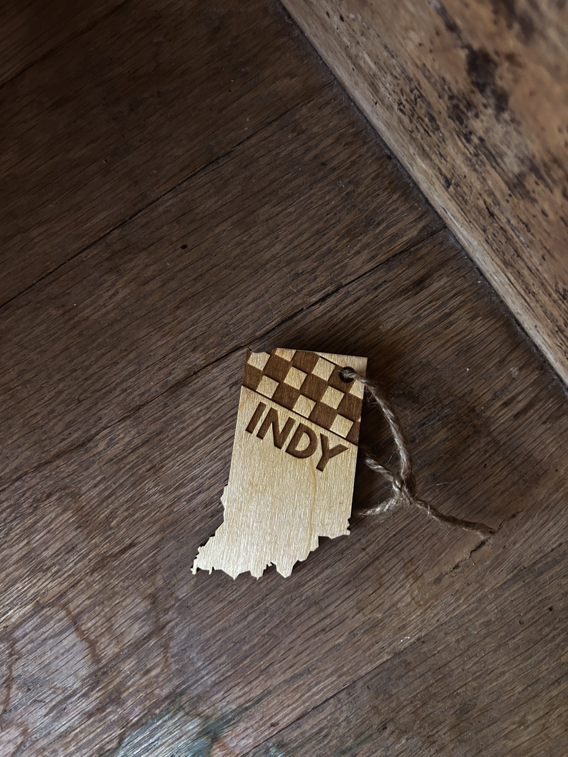 Indiana Racing Wooden Ornament