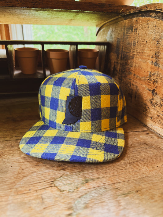 Indiana Basketball Plaid - Kids Hat