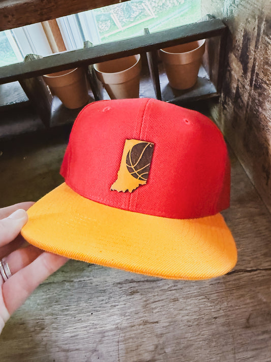 Indiana Basketball Red & Gold Hat - Kids