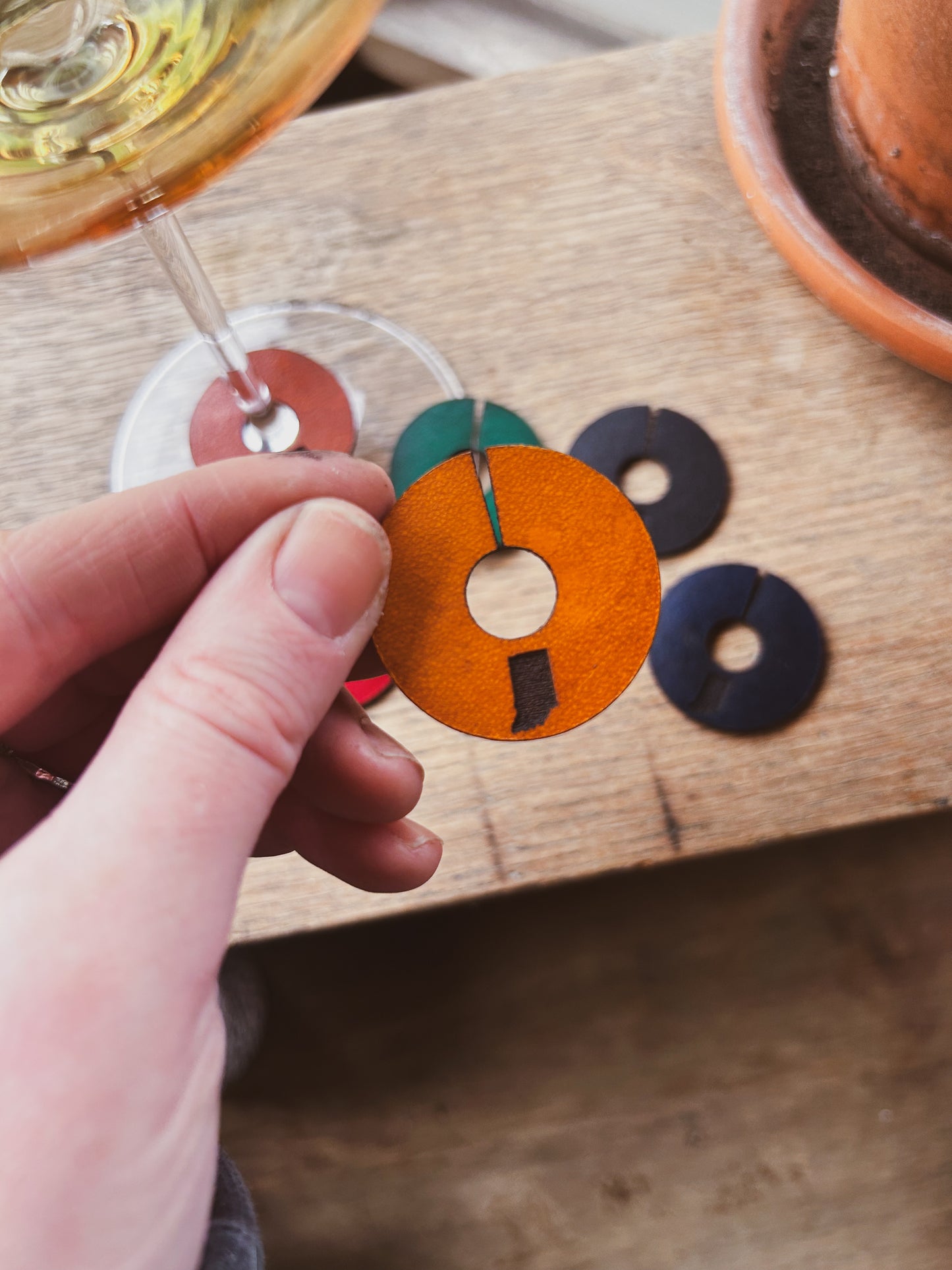 Indiana Wine Charms - Stemmed Glassware