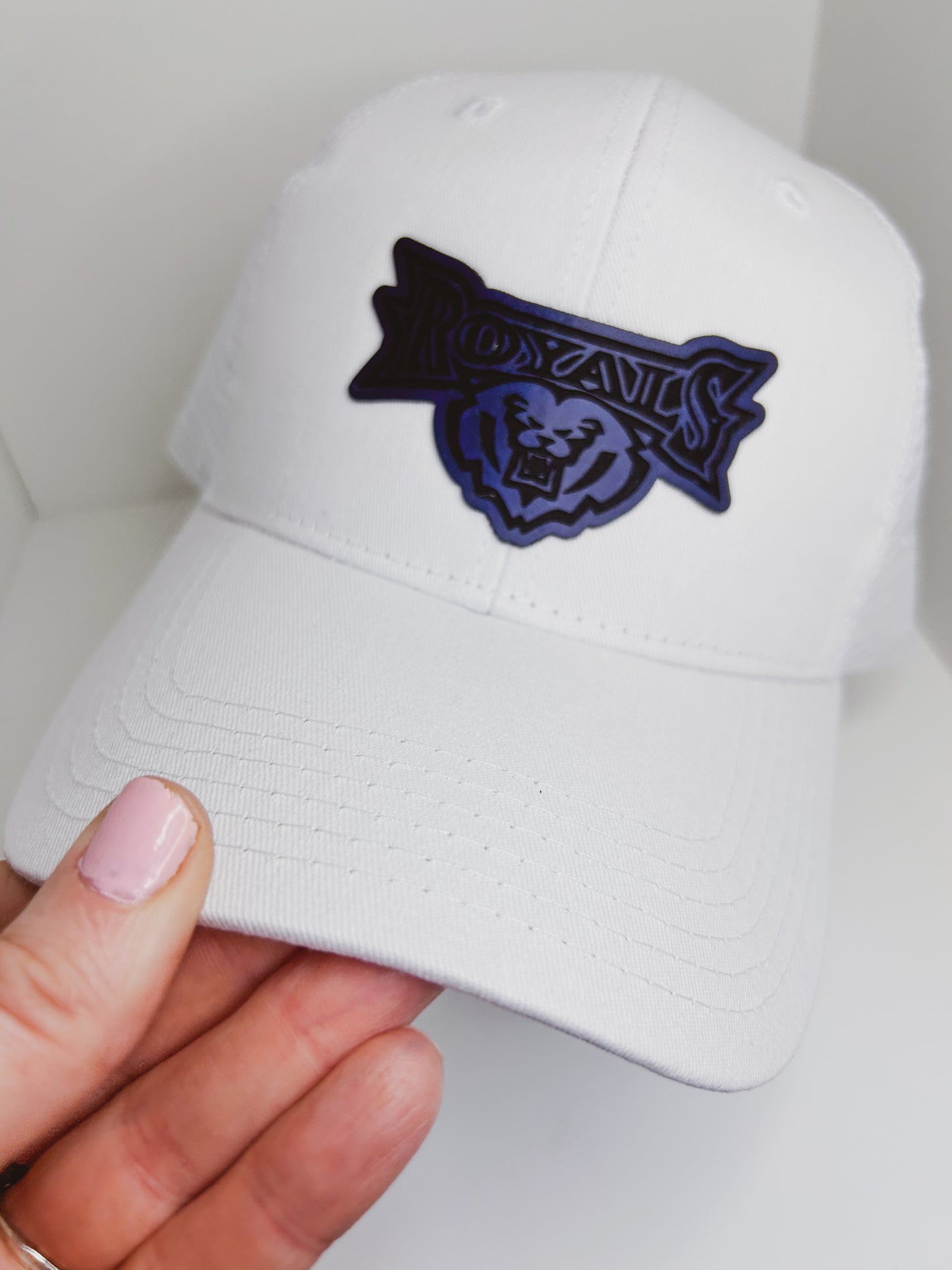 HSE Royals - White Baseball Hat - Royals Patch