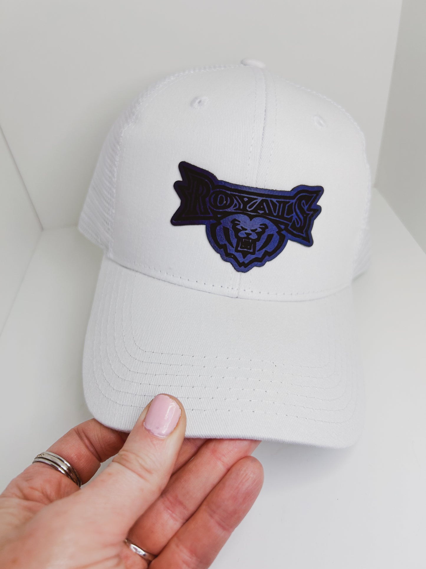 HSE Royals - White Baseball Hat - Royals Patch