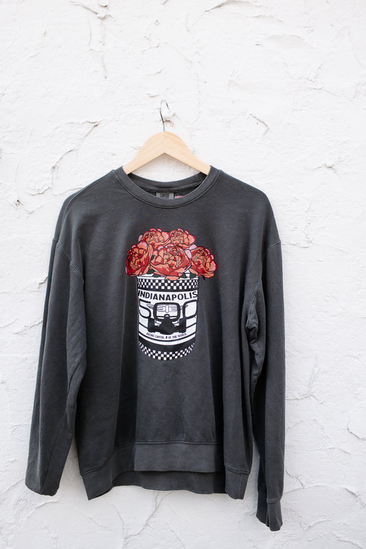 Indy 500 Popcorn Peony Tin Sweatshirt