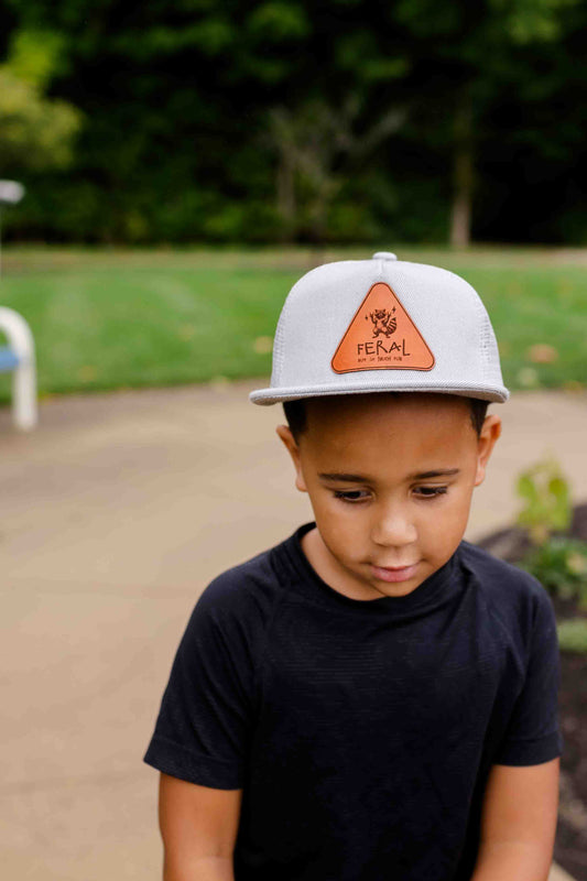 Feral - But So Much Fun Raccoon Leather Patch Hat