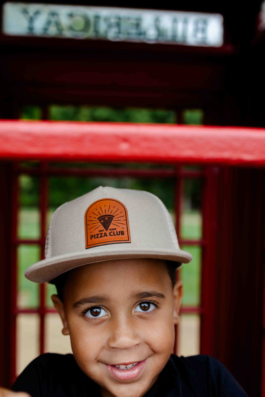Pint Sized Pizza Club Leather Patch Hat