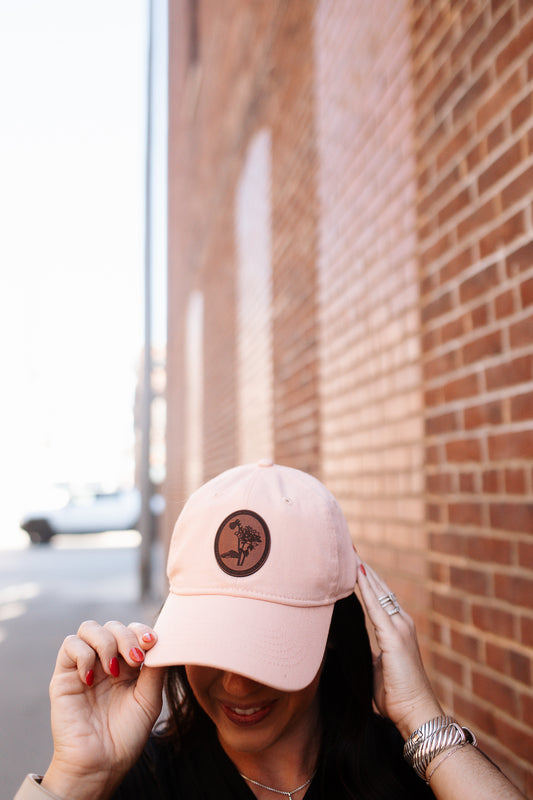 Dahlia Leather Patch Hat