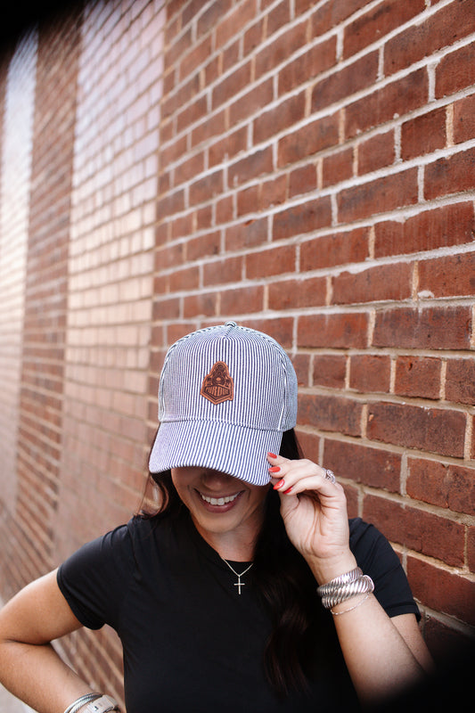 Striped Purdue Train Hat