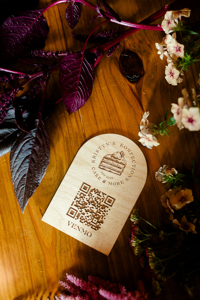 4x6 Arched QR Code Sign