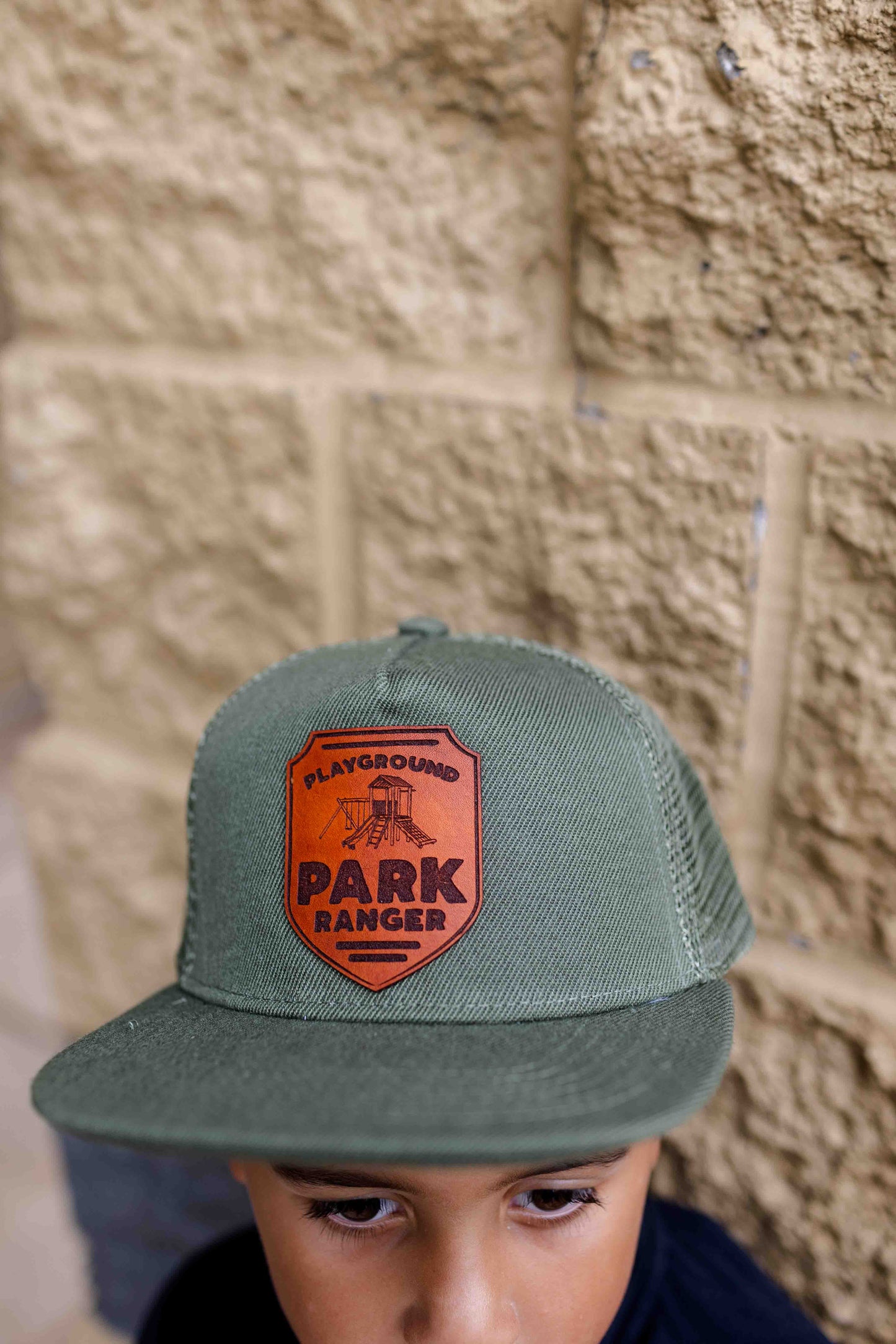 Playground Park Ranger Leather Patch Hat - Kids